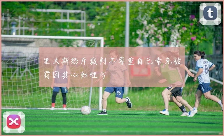 里夫斯怒斥裁判不尊重自己幸免被罚因其心知理亏