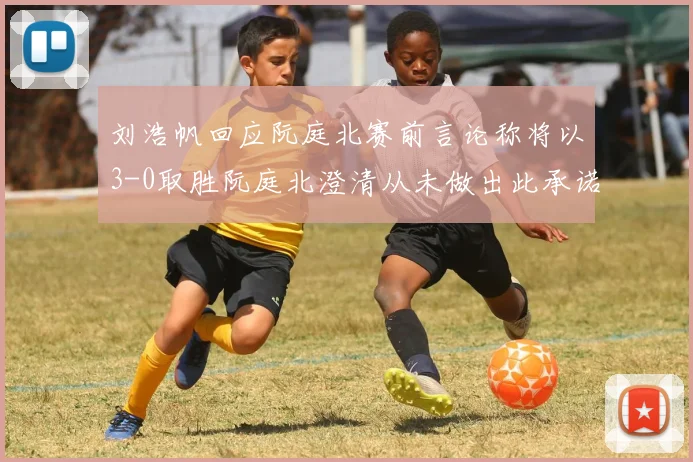 刘浩帆回应阮庭北赛前言论称将以3-0取胜阮庭北澄清从未做出此承诺